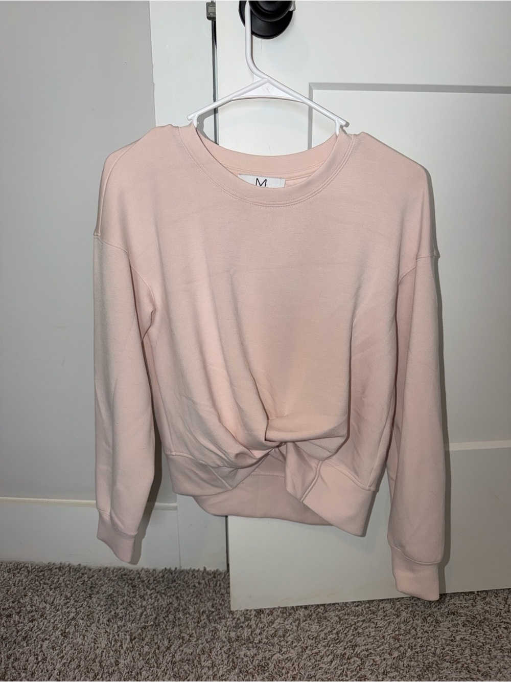 Magaschoni Pink Knot-Front Sweatshirt